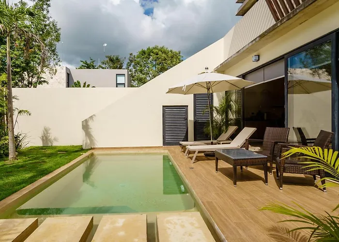 Idyllic Tulum Hideaway Villa Tropical Ambiance In Private Pool Perfect For Large Groups
