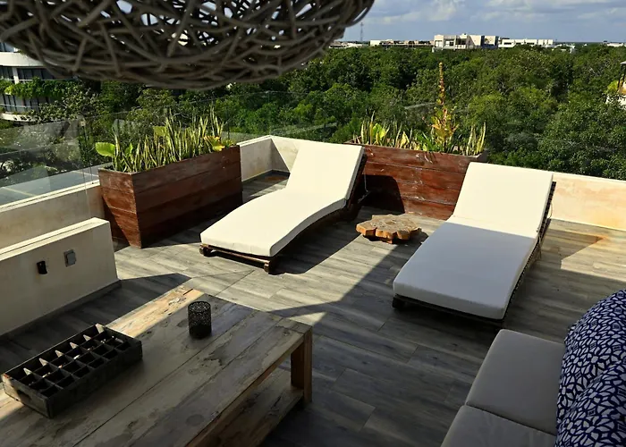 Kataleya Tulum By Zaazil - Amazing Penthouse Plus Aptartment , Up To 16 People, Private Pool, Terrace , Roof Top And Hot Tub In Luum Zama In The Jungle