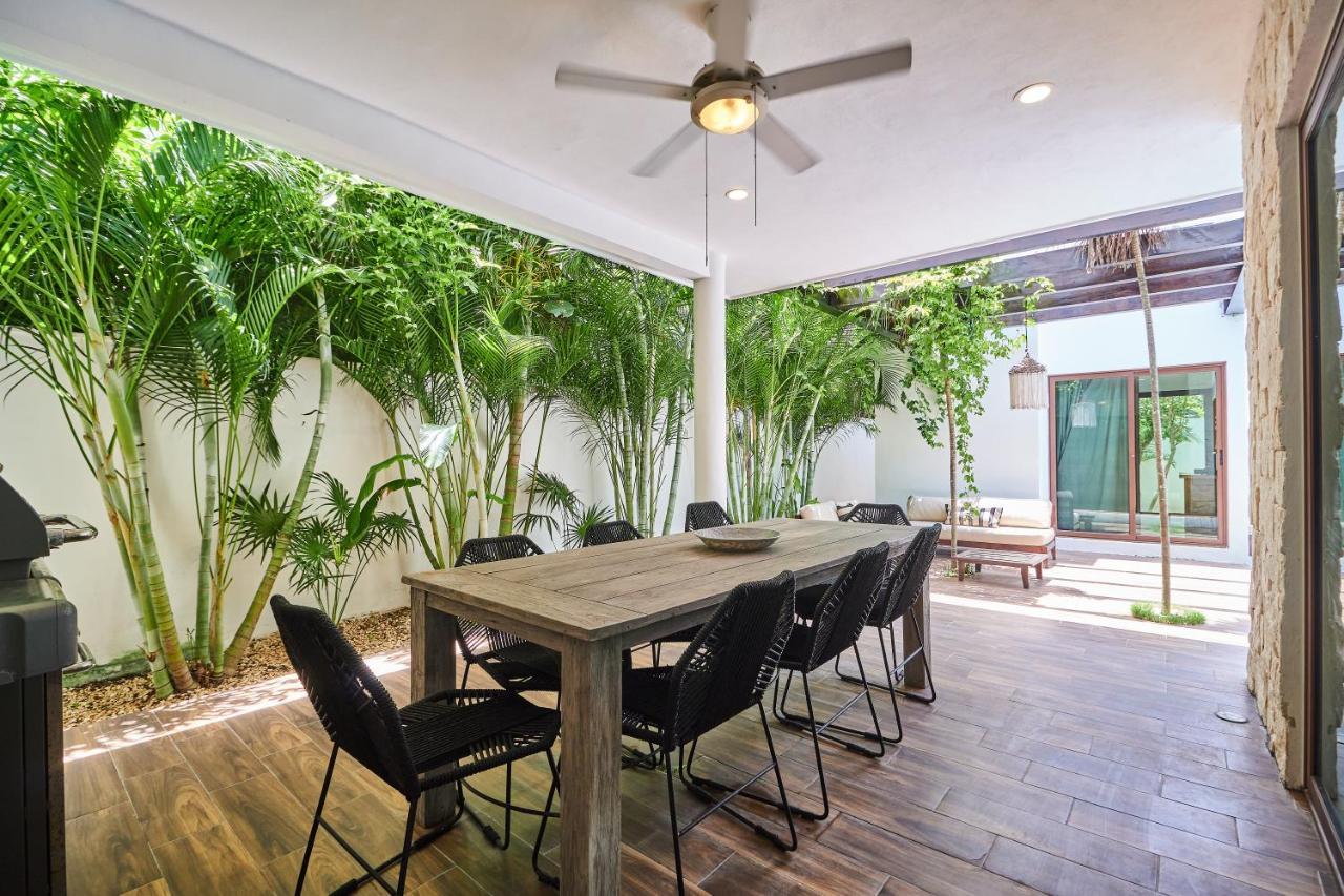 Casa Mallorca Tropical Vibes Private Pool Backyard With Grill Sunroof & Hammock Concierge & Wifi Tulum