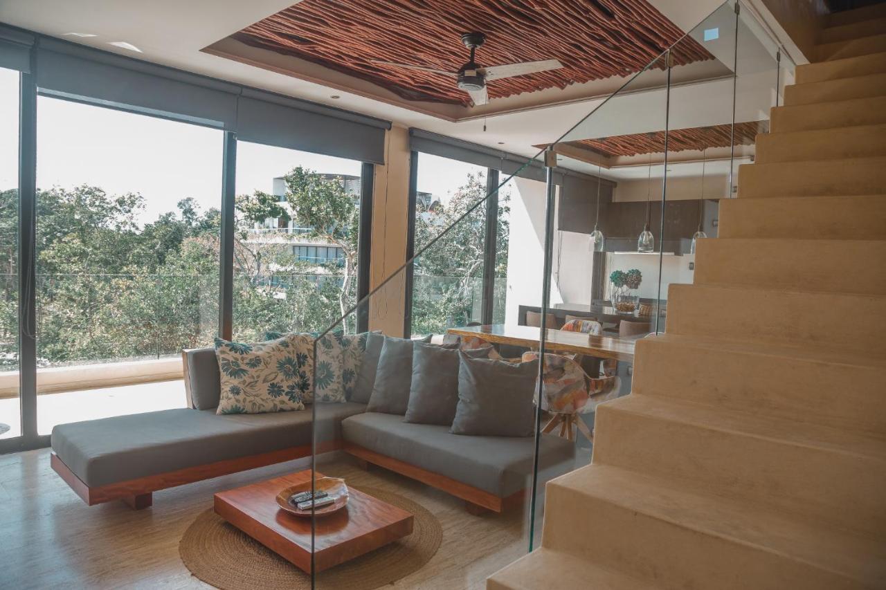 Kataleya By Zaazil - New Luxury Amazing Combo For Up To 20 People - Penthouse Aptartment , Private Pool, Terrace , Roof And Hot Tub In Luum Zama In The Jungle Apartamento *