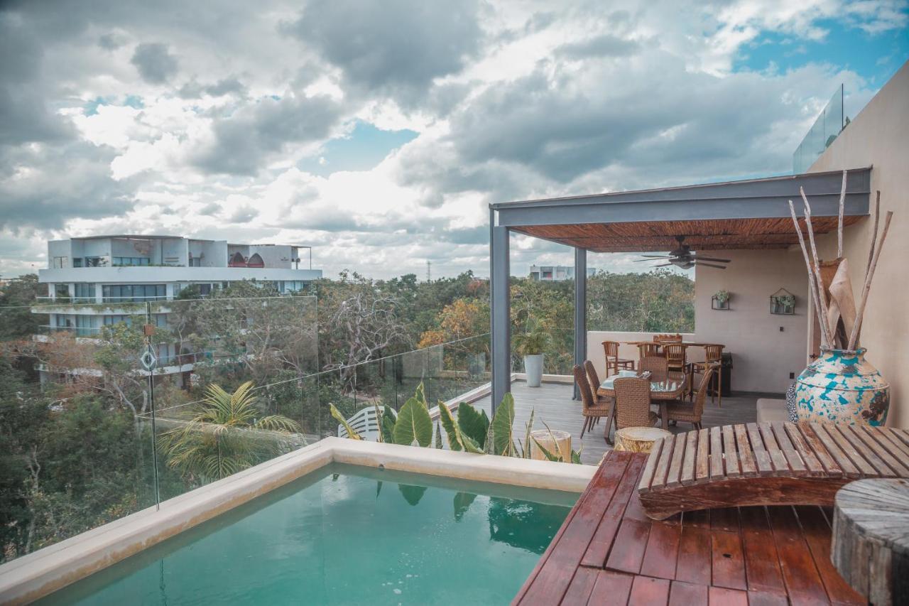Kataleya By Zaazil - New Luxury Amazing Combo For Up To 20 People - Penthouse Aptartment , Private Pool, Terrace , Roof And Hot Tub In Luum Zama In The Jungle *