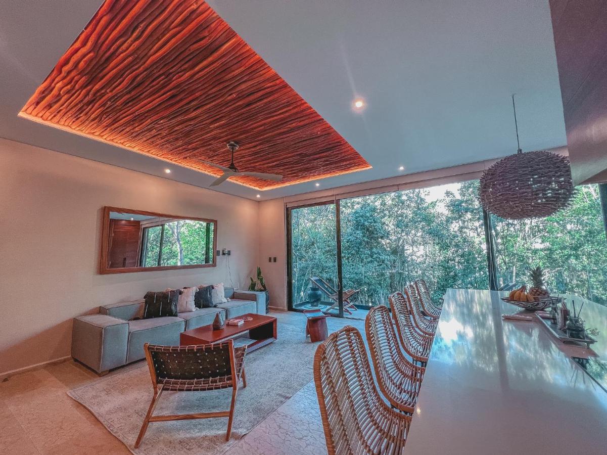 Apartamento Kataleya By Zaazil - New Luxury Amazing Combo For Up To 20 People - Penthouse Aptartment , Private Pool, Terrace , Roof And Hot Tub In Luum Zama In The Jungle Tulum