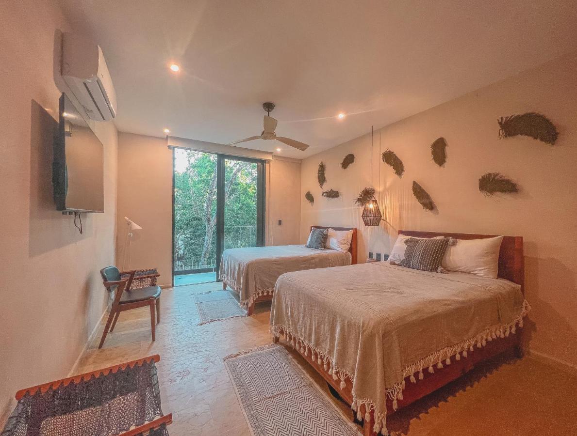 Kataleya By Zaazil - New Luxury Amazing Combo For Up To 20 People - Penthouse Aptartment , Private Pool, Terrace , Roof And Hot Tub In Luum Zama In The Jungle Apartamento Tulum