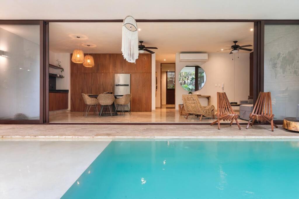 Bajocielo107 Lux 2br Priv Pool In Aldea Zama Apartamento