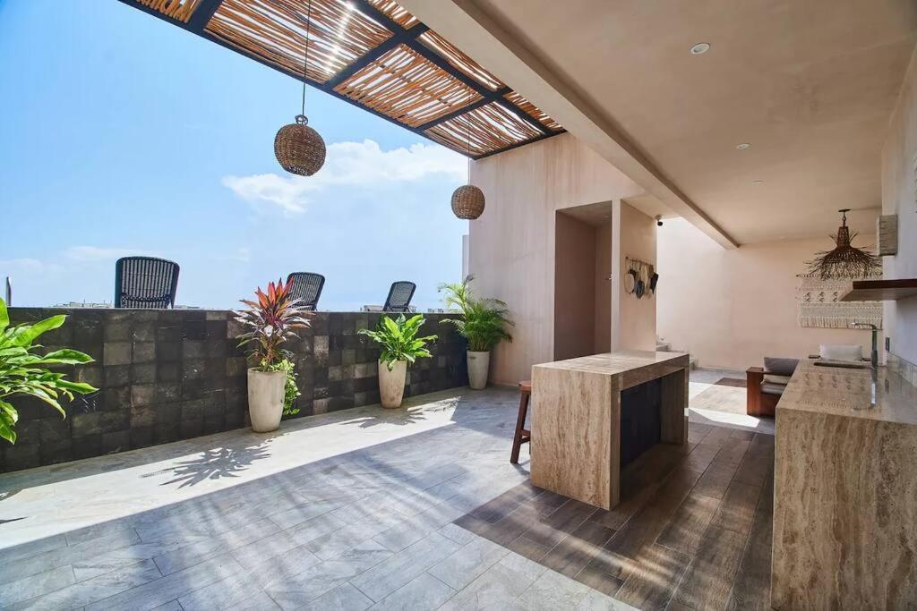 Apartamento Frida's Artsy With Own Mural, Outdoor Tub & Rooftop Pool Tulum