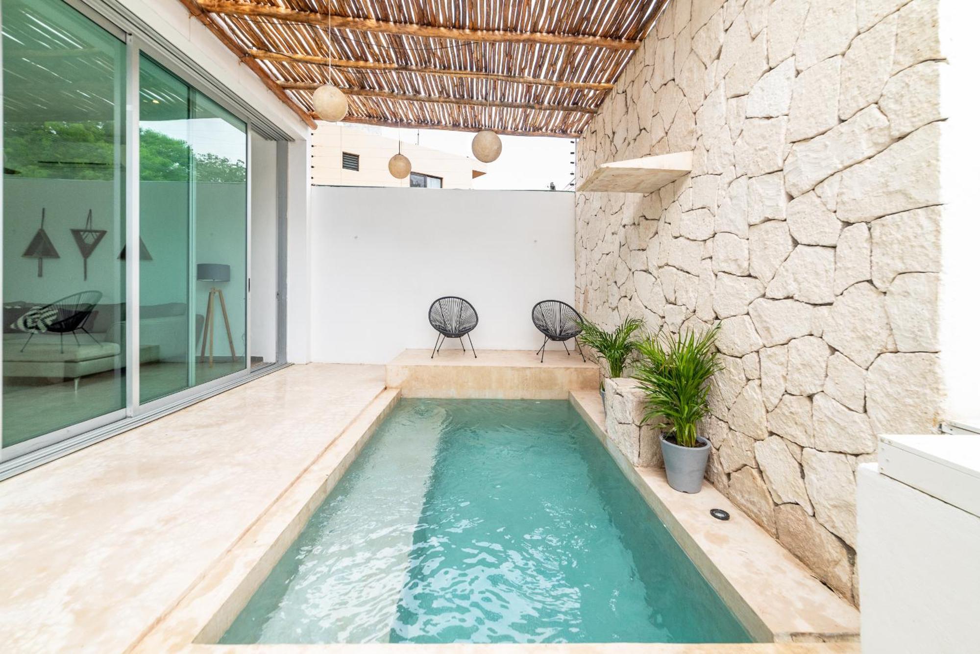 Relaxing 2 Bedroom Apartement In The Center Of With Private Pool And Terrace Tulum