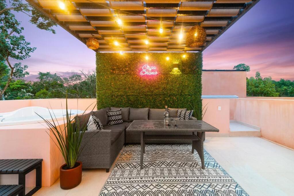 Villa Casa Ohana~3br W/ Private Pool & Rooftop Jacuzzi, Wifi, Gym, & 5 Km To Tulum