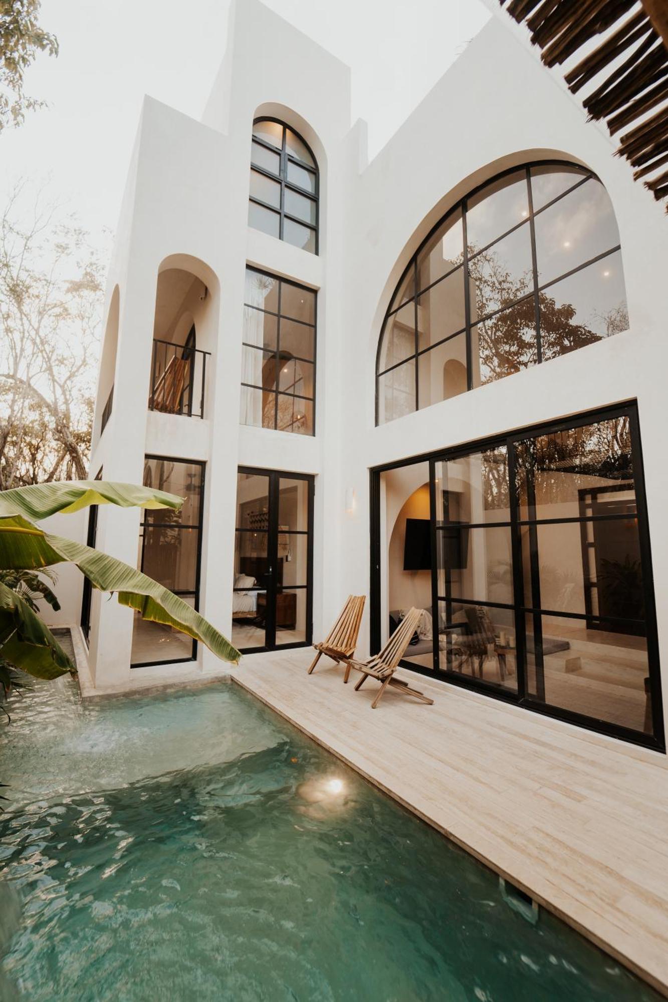 Villa Viento 4br 8pp Private Pool Rooftop Security Tulum