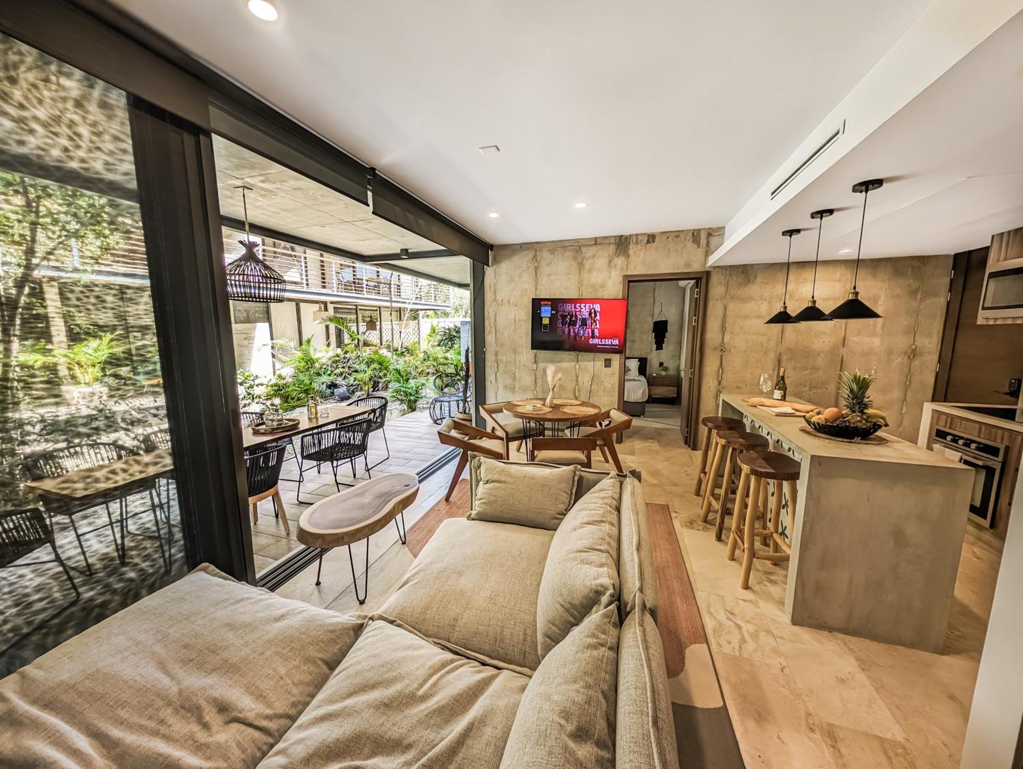 2-br Tropical Retreat With Sauna, Gym And Pool Apartamento Tulum