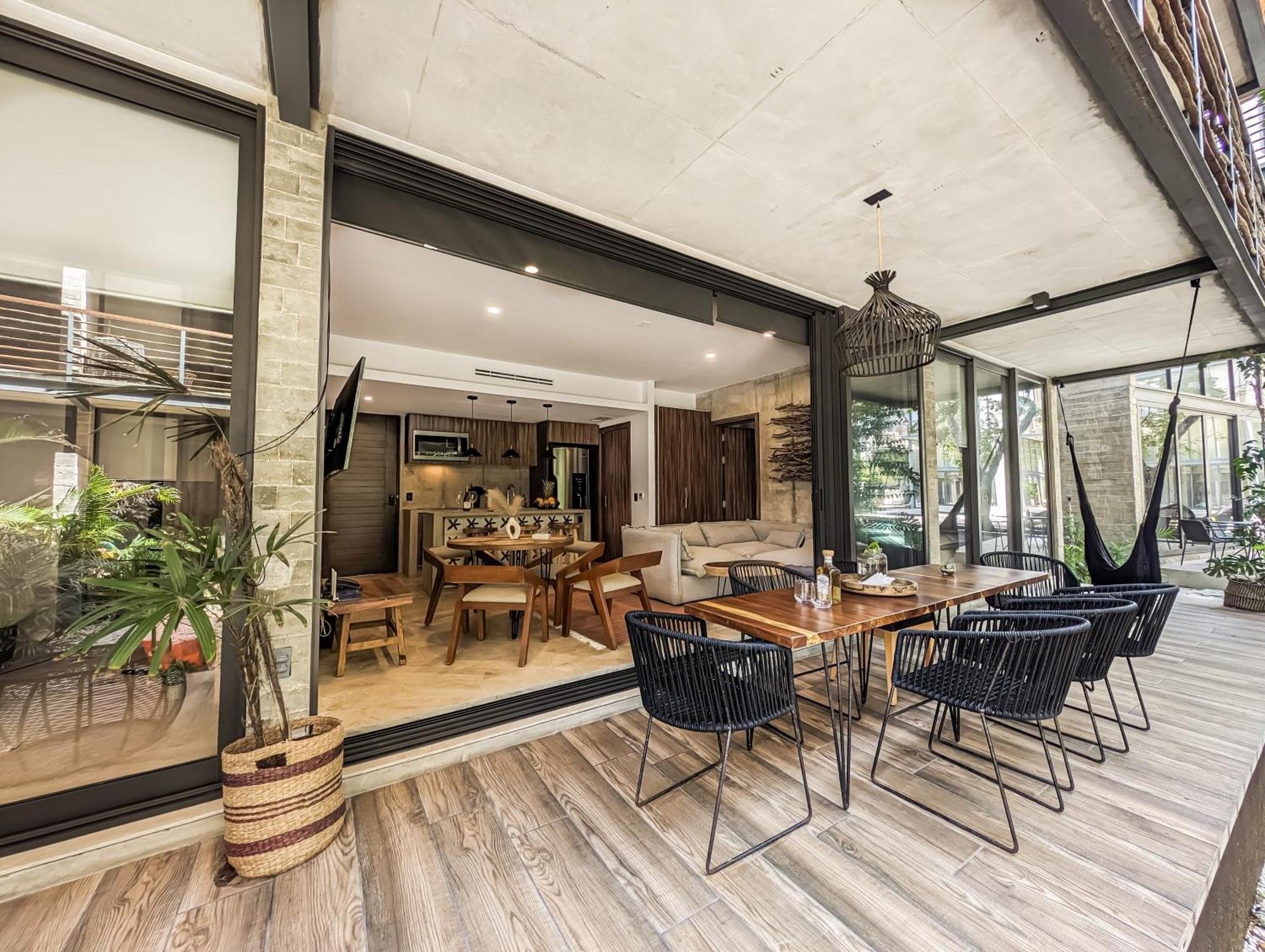 2-br Tropical Retreat With Sauna, Gym And Pool Apartamento Tulum