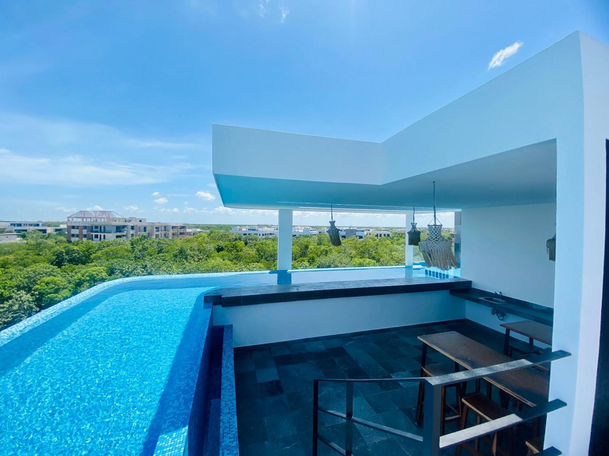 Oscar Wilde - Ph With Private Rooftop And Plunge Pool & Gym & Club Access * Tulum
