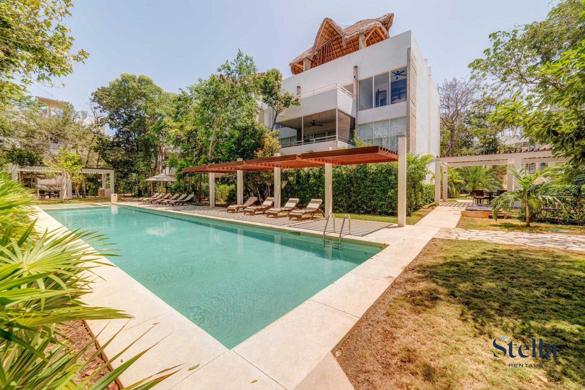Tao With Pool, Bbq, Gym, Yoga Area, 5 Min From Beach Apartamento Tulum