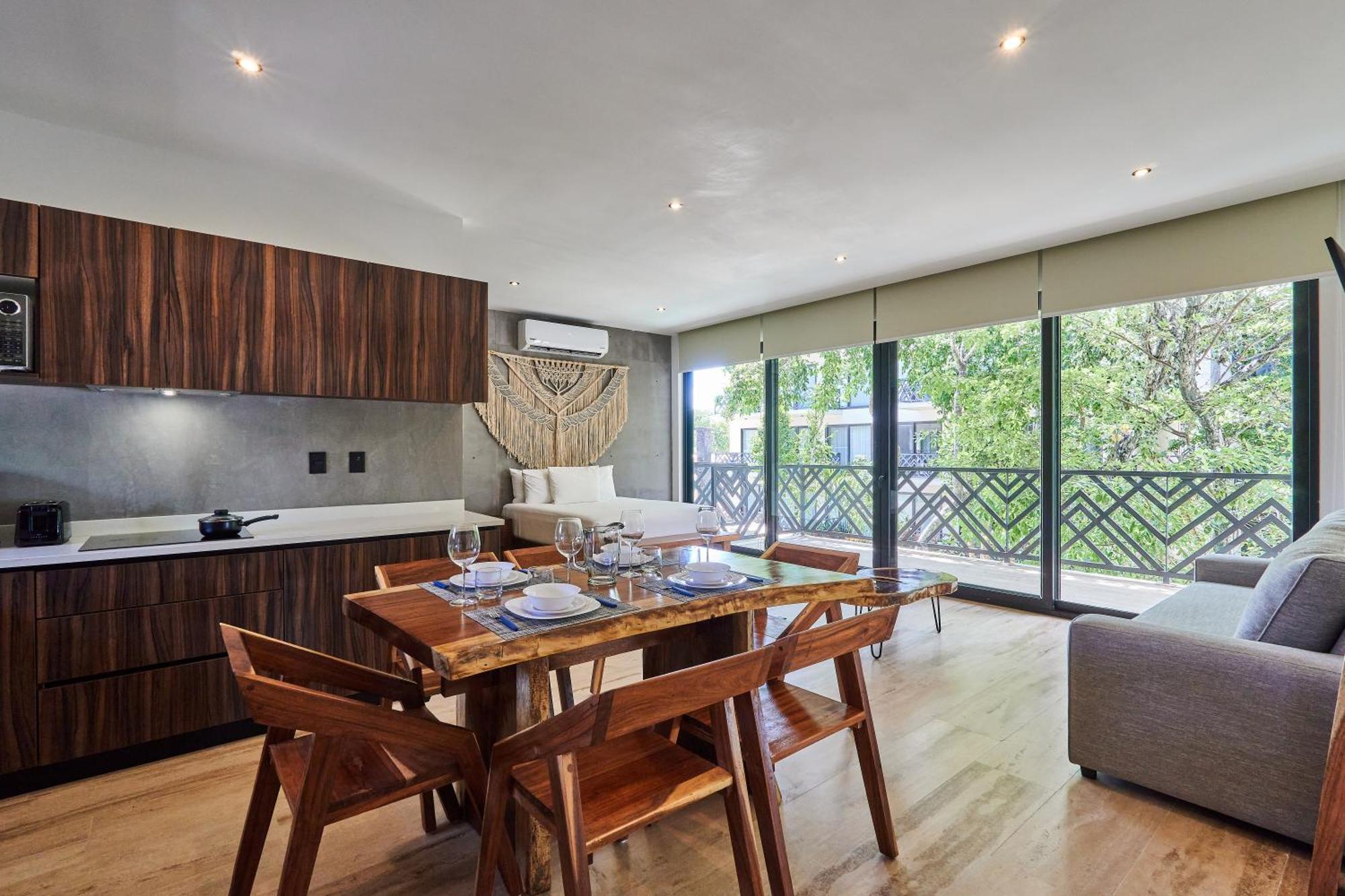 Apartamento Tulum Escape - Stylish Pool, Gym & Parking