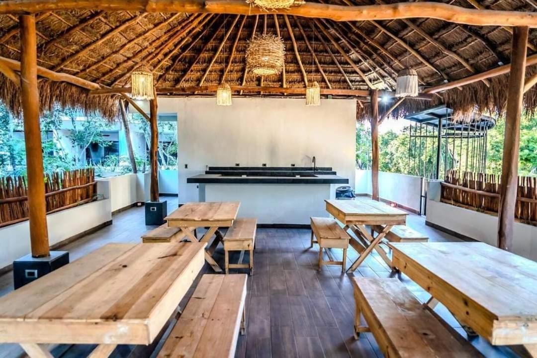 Region 15, Proche Et Centre, Au Coeur De La Jungle Avec Piscine, Gym, Mini Golf , Tamazcal, Coworking, Zone De Hamac Apartamento Tulum