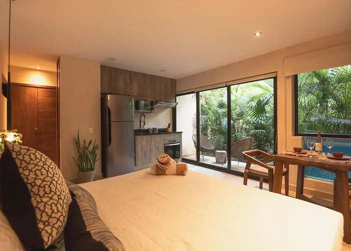 Cacao Tulum - Studio With Exterior Plunge Pool Washer & Dryer