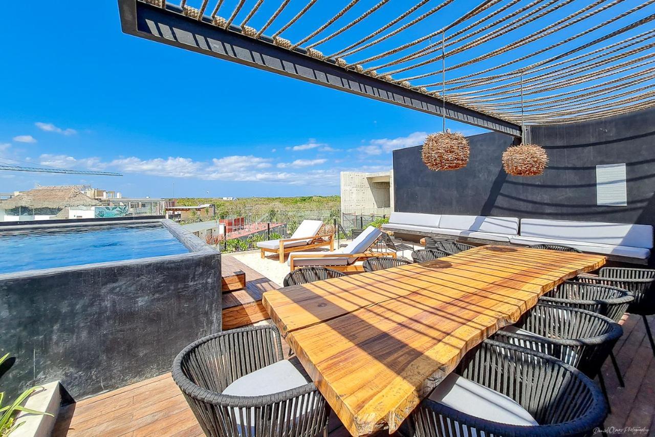 Iik By Groovy Stays- A Hip Condo-hotel With Wifi, Rooftop, Pool, Sleeps 6 Apartahotel Tulum