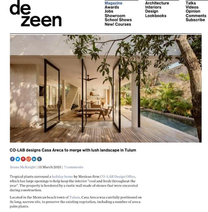Casa Areca, Awarded Architectural Located In A Secured Gated Community, With Concierge Services Tulum