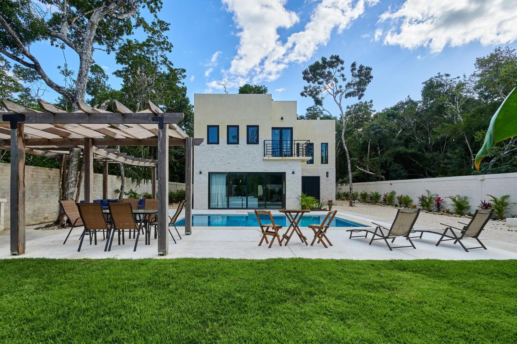 Tortuga Lux 4 Bdr Big Garden*pool *cenote Villa Tulum