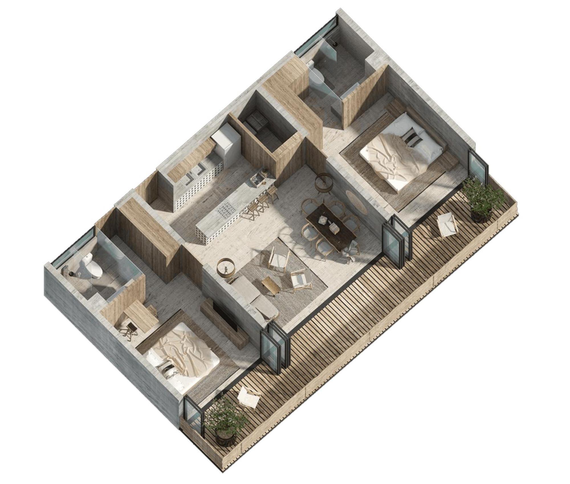 Apartamento Waterworld 2br W Cenote -lagoons - Big Gym