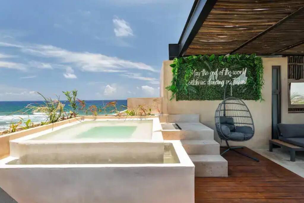Luxury Beachfront Penthouse With Private Pool Tulum