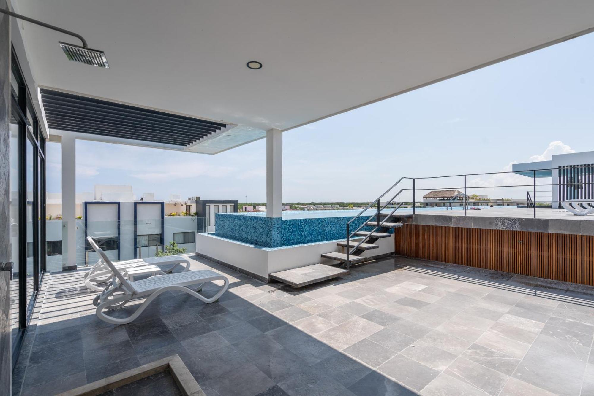 Private Pool Oasis Roof Terrace, Gym, Near Shop Apartamento Tulum