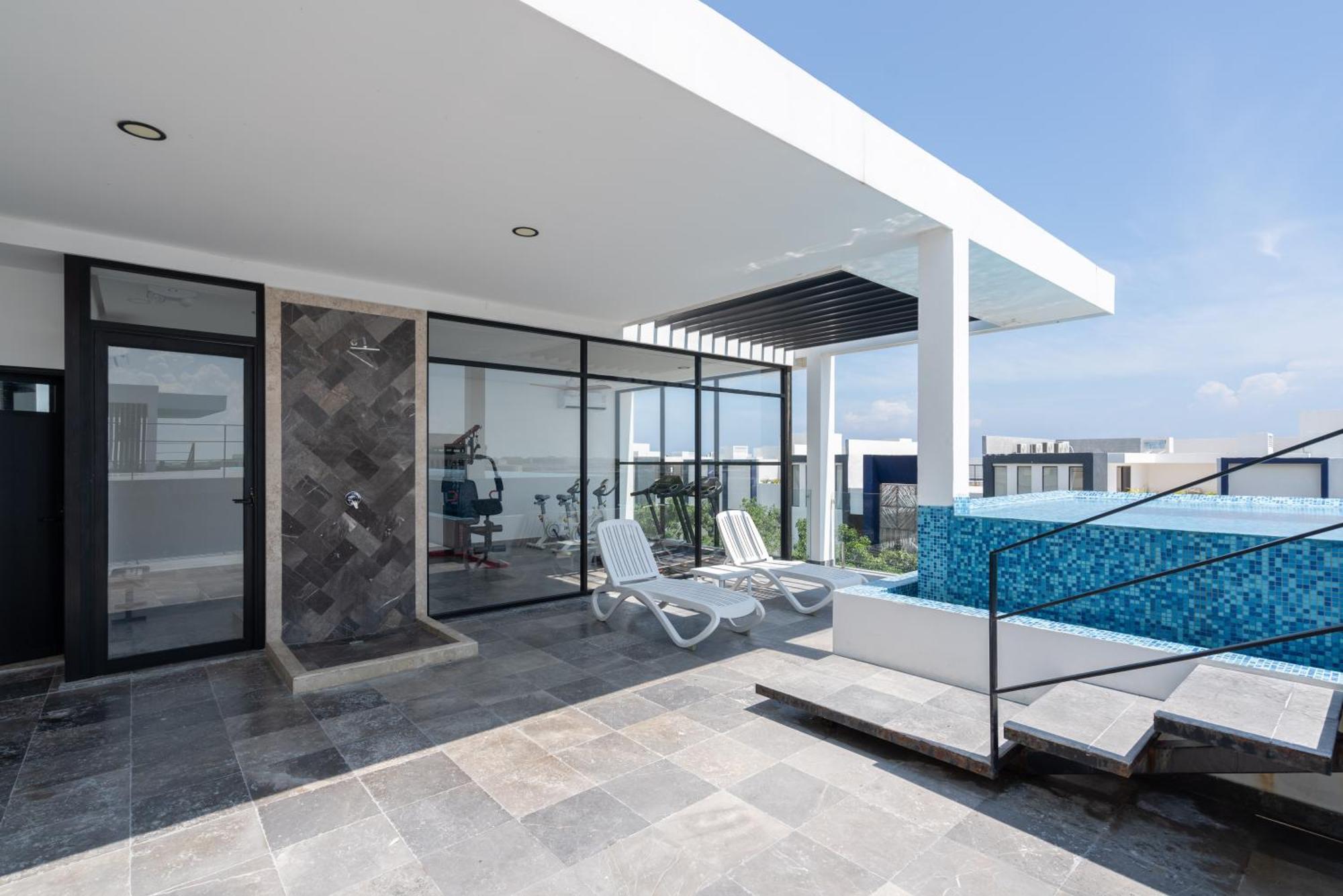 Private Pool Oasis Roof Terrace, Gym, Near Shop * Tulum