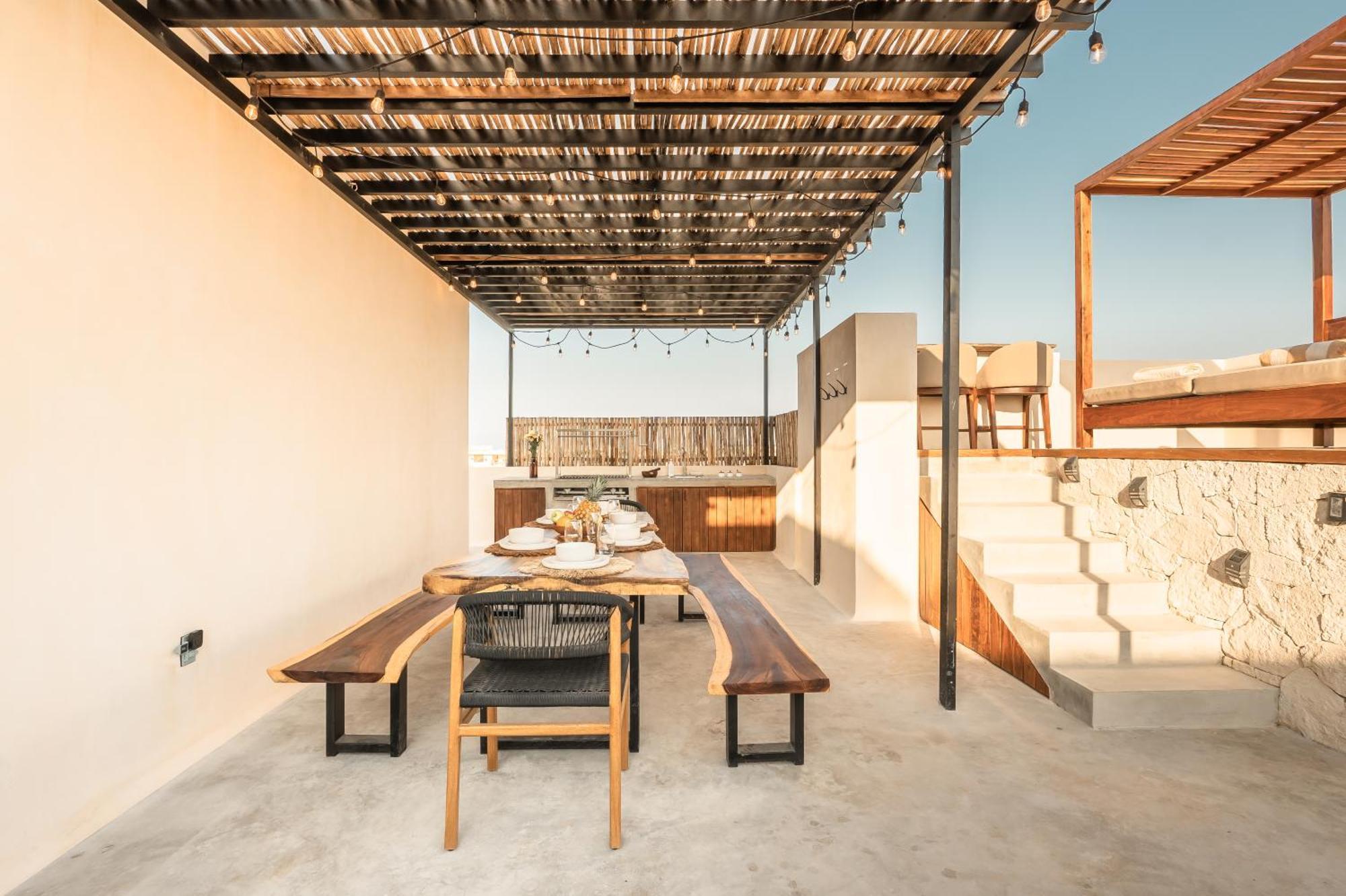 Deluxe 2-story Penthouse Pool & Bbq Rooftop Apartamento Tulum