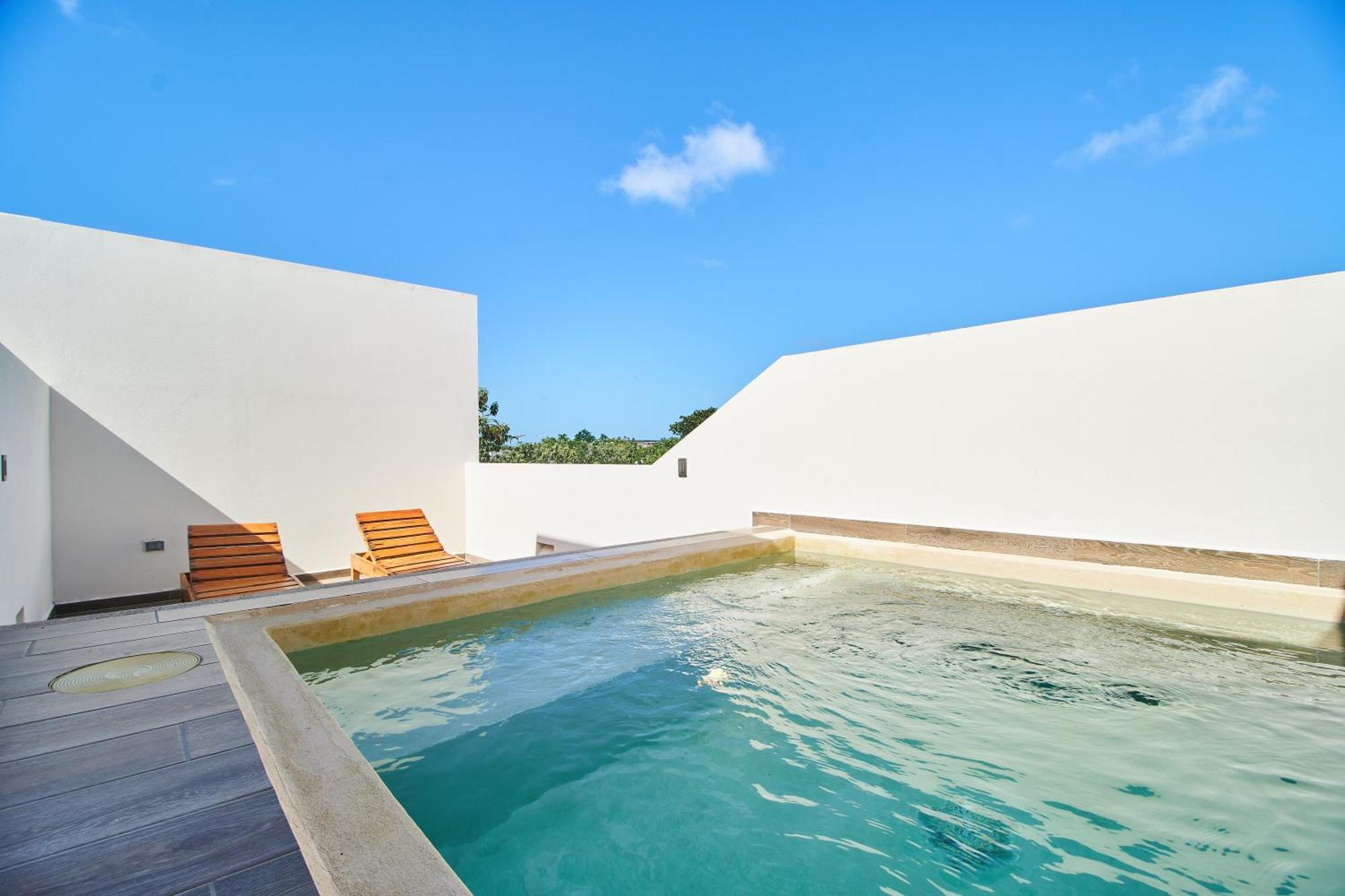 Jungle Penthouse With Private Rooftop Pool In La Veleta Tulum
