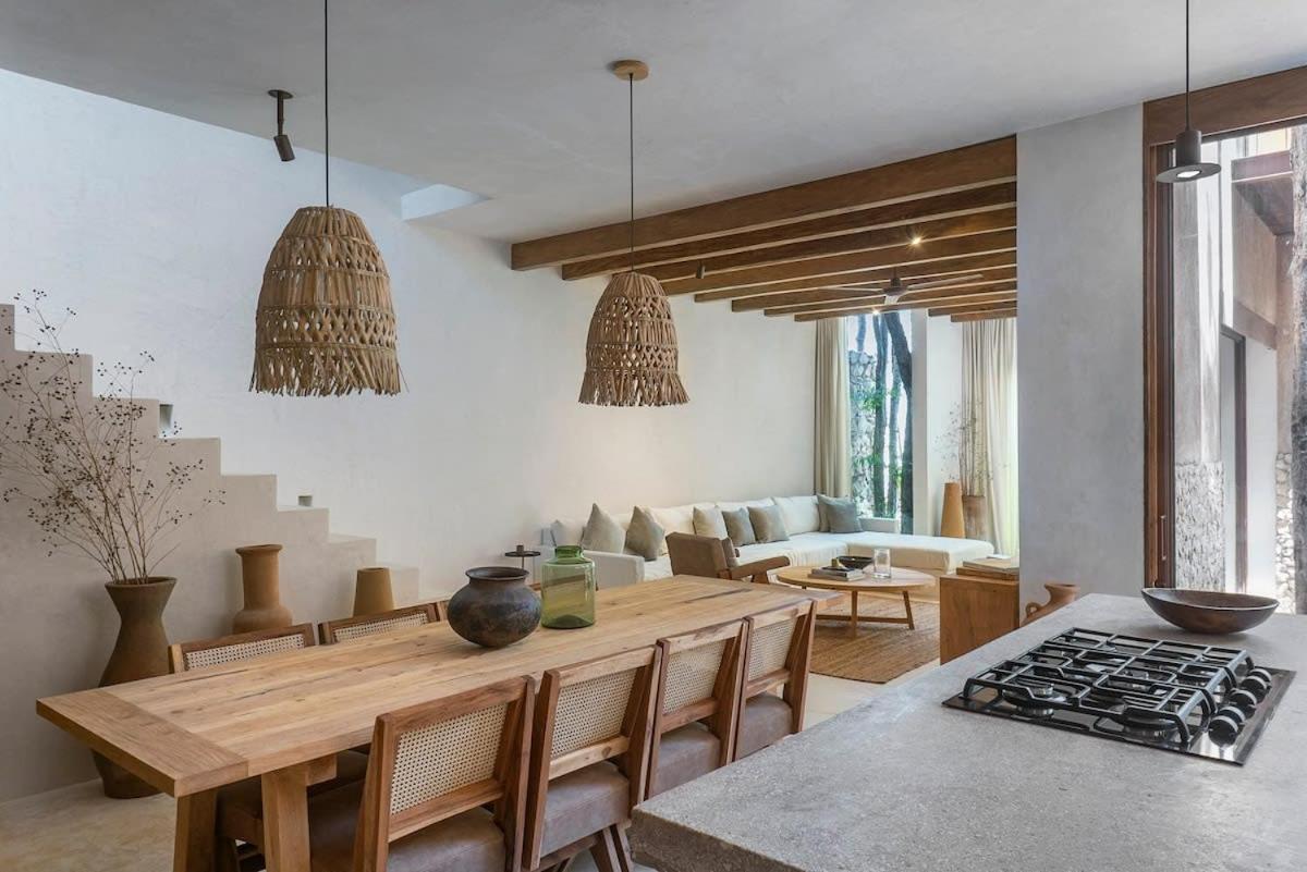 Woody, Boho 3br, Gated Community, Rooftop * Tulum
