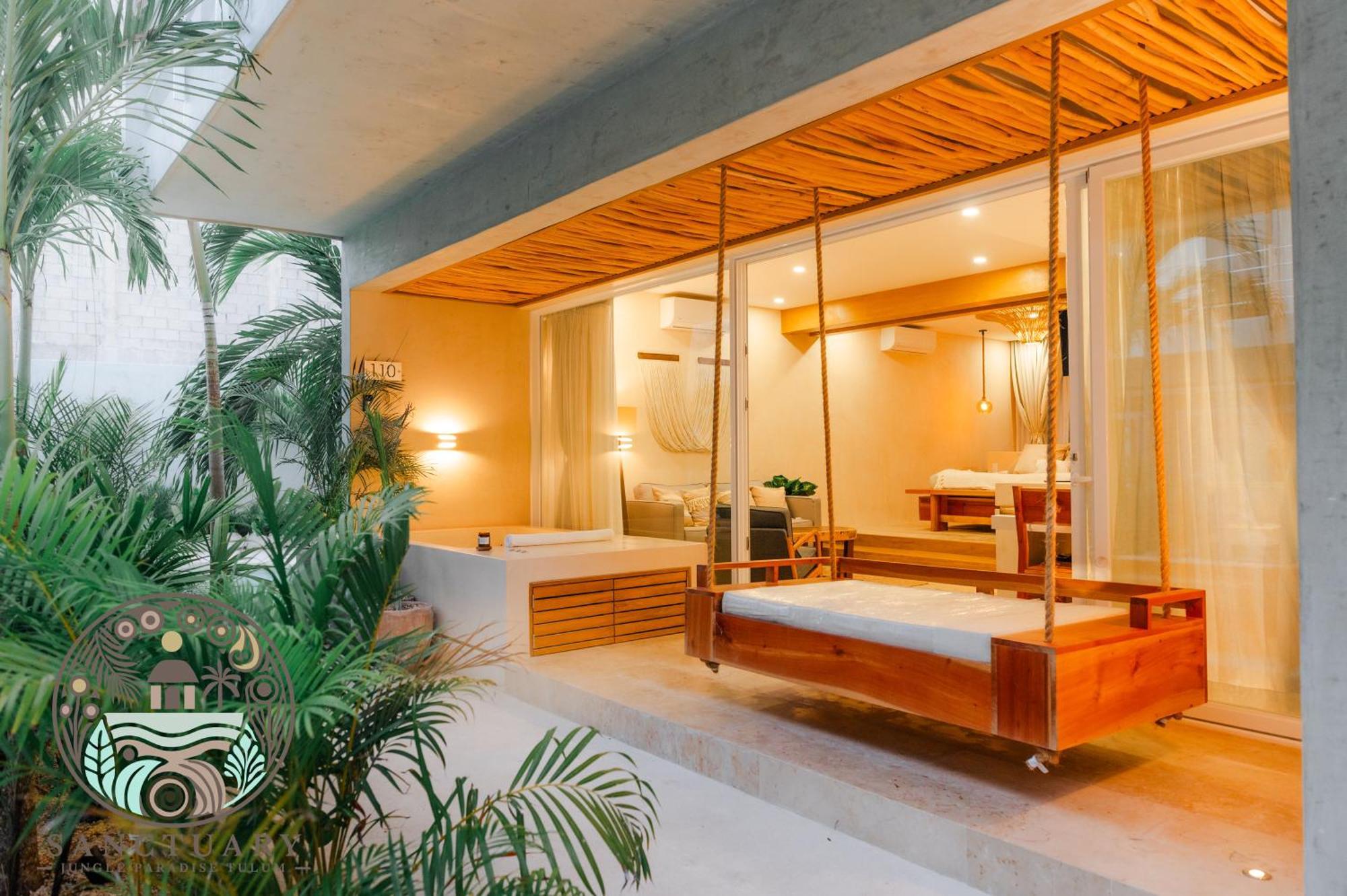 New Sanctuary With A Jacuzzi And Private Tub In The Jungle Apartamento Tulum