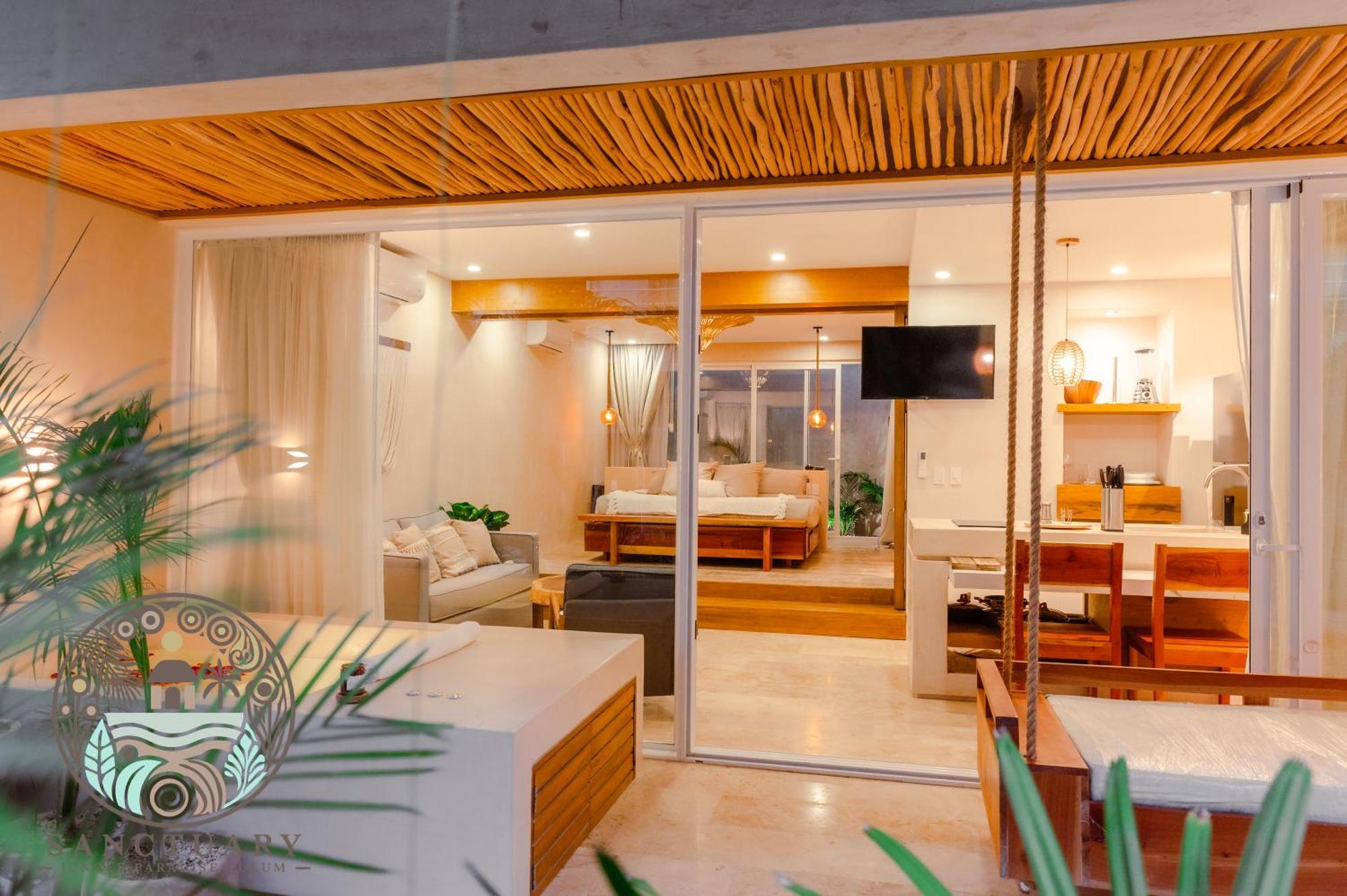 Apartamento New Sanctuary With A Jacuzzi And Private Tub In The Jungle Tulum