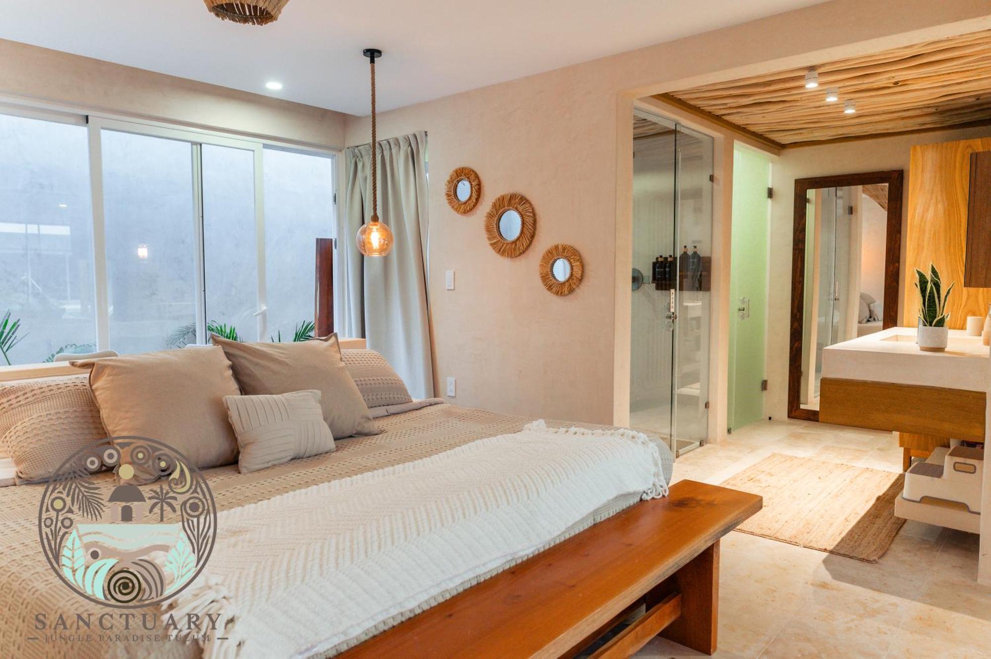 New Sanctuary With A Jacuzzi And Private Tub In The Jungle Apartamento Tulum
