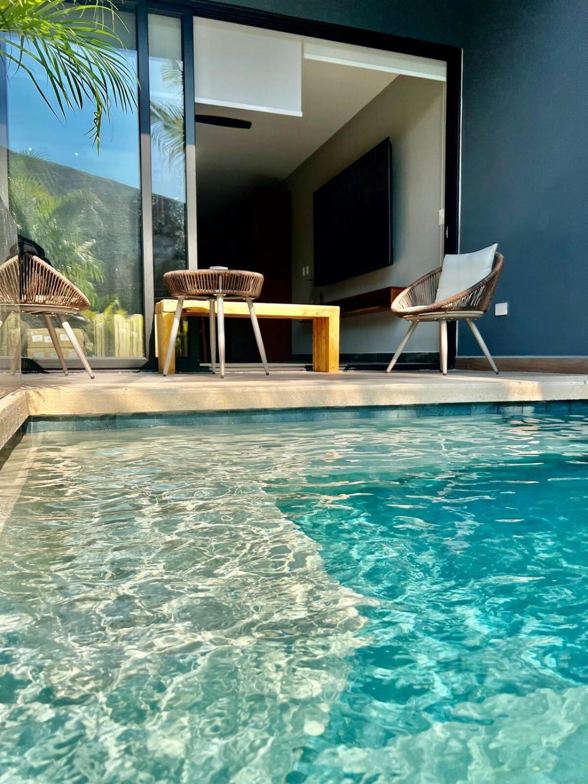 Apartamento Luxury 2bdr With Direct Pool In Paramar Black Tulum