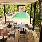 Tulum Center Family Double Suite Four Guest With Free Parking Pool Ac Kitchenette Near Beach