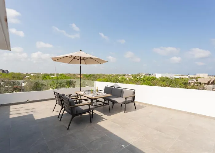 Quinto Sol 18 - Apartment Near Beach - Rooftop Pool - Aldea Zama