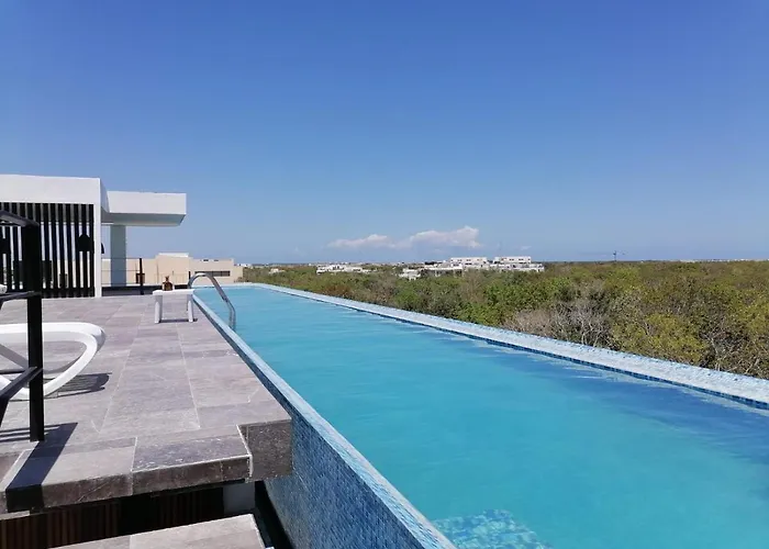 Modern Studio With Infinity Pool Aldea Zama