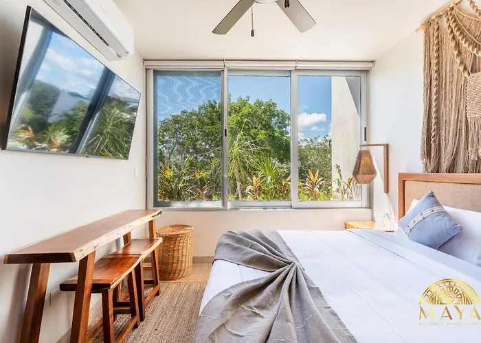 Nhoa 307B Lux 1Br Condo Pool View In Aldea Zama