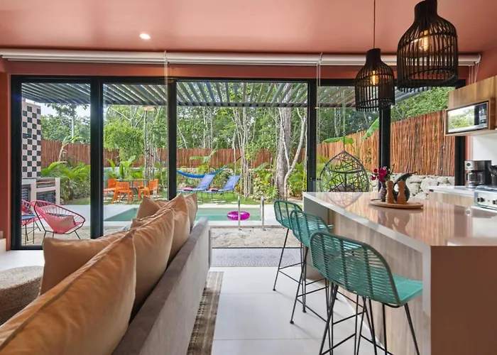 Shes Moody Tulum 3 Bed Penthouse With Yard Pools Rooftop Aircon 15 Minute Drive To The Beach