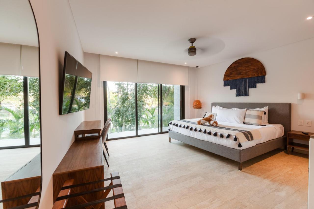 Apartment Your Place In Town With Pool, Coworking And Gym Located At Park Lagunas Tulum
