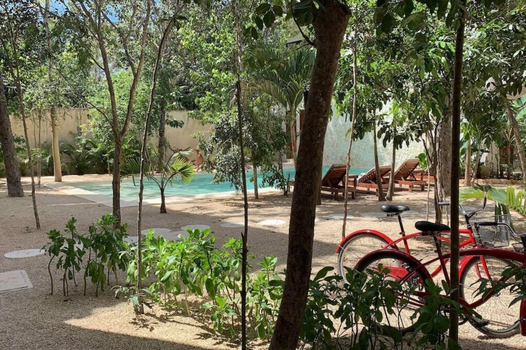 Chic-modern Apt W/pool, Garden, Parking & 3 Bikes Apartamento Tulum