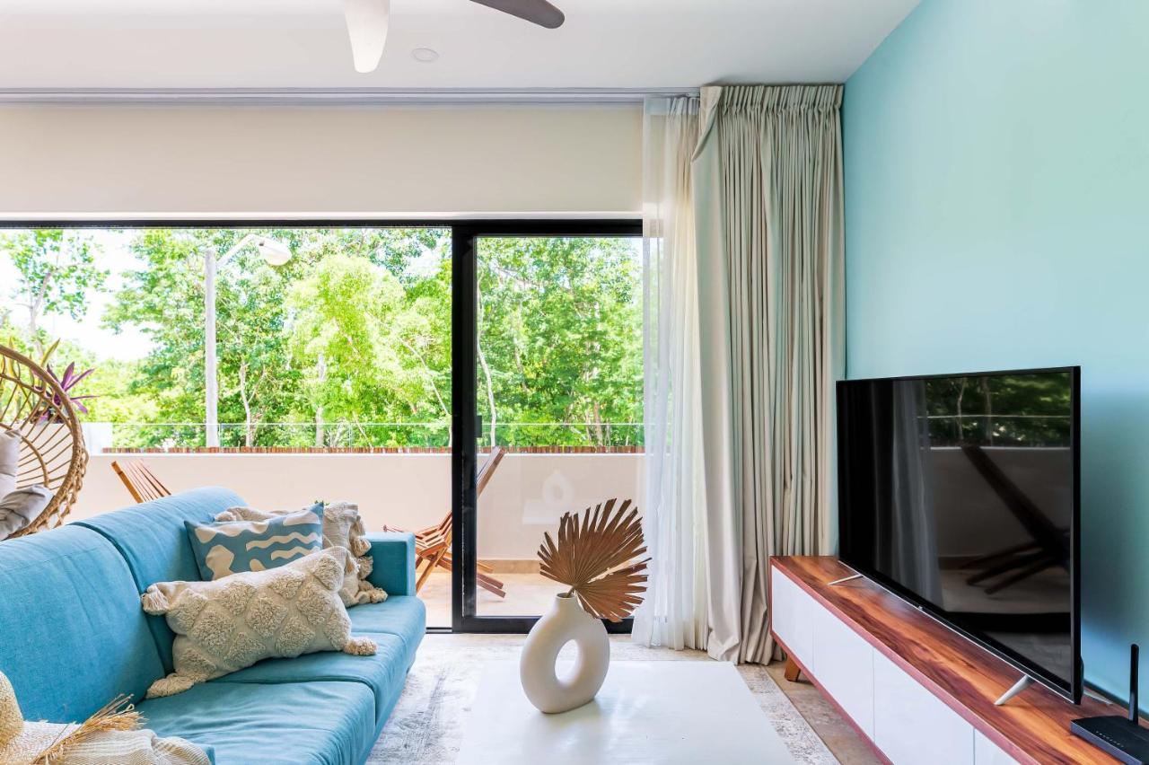 Promo 2br With Rooftop Pool, Gym And Free Bikes Apartamento Tulum