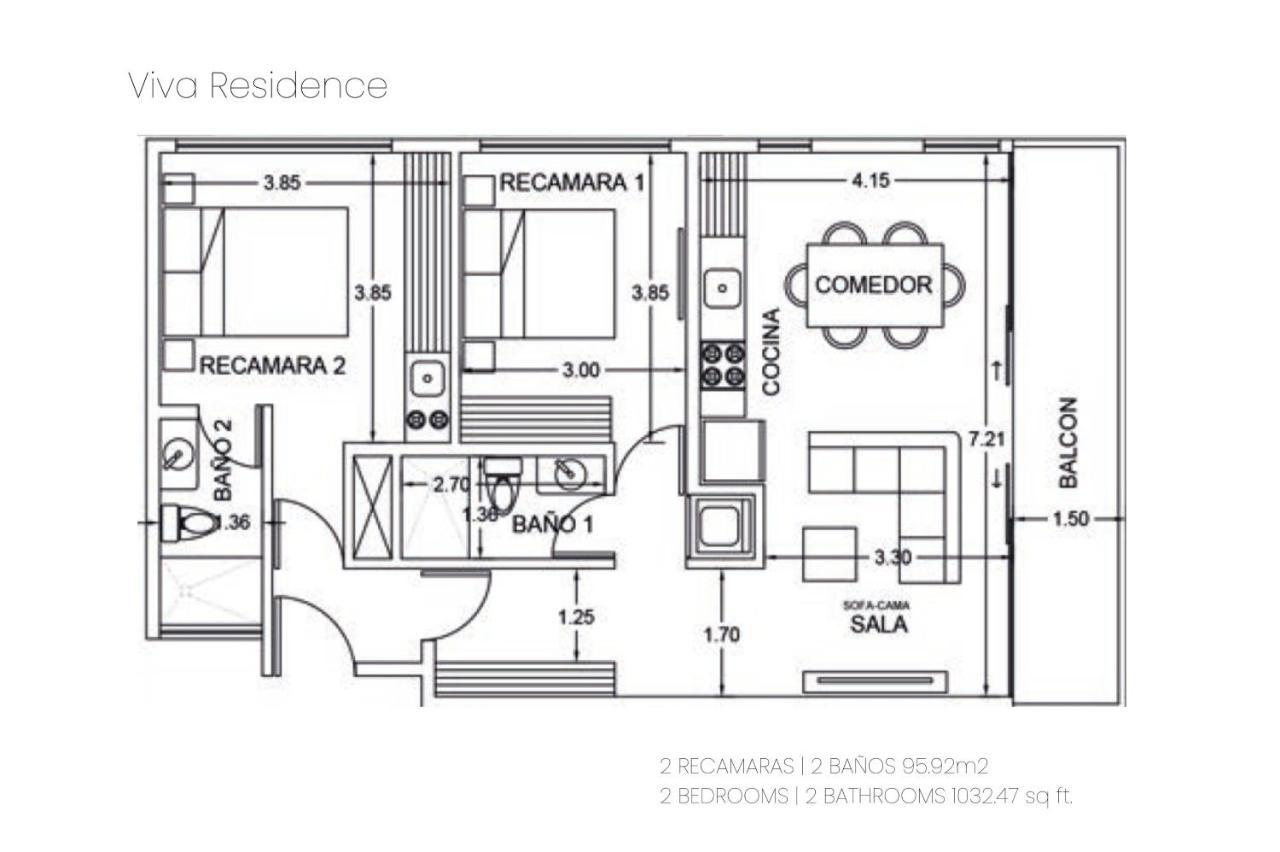 Apartamento Promo 2br With Rooftop Pool, Gym And Free Bikes Tulum
