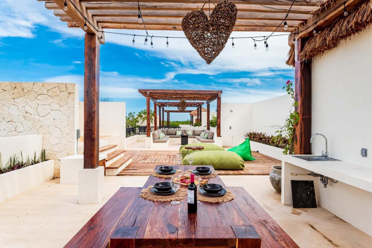 2br Luxury Penthouse With Heated Jacuzzi Rooftop Pool - Amar 203 Tulum