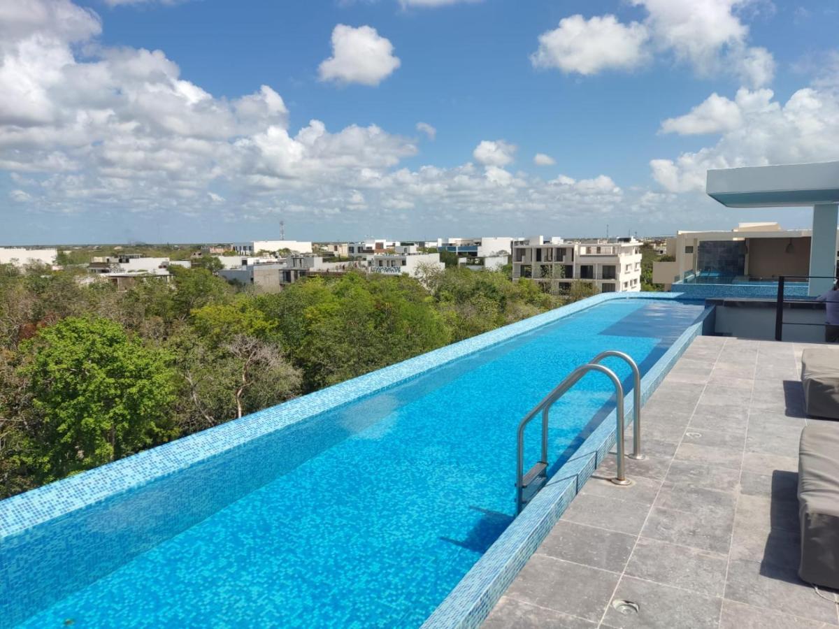 Nuevo Estudio Con Terraza Totalmente Equipado Aldea Zama Apartamento