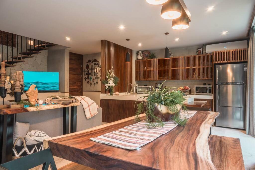 Townhouse De Lujo En La Selva Con Alberca Privada Apartamento