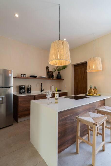 Departamento Boho Chic, Alberca Privada , Centrico Apartamento *
