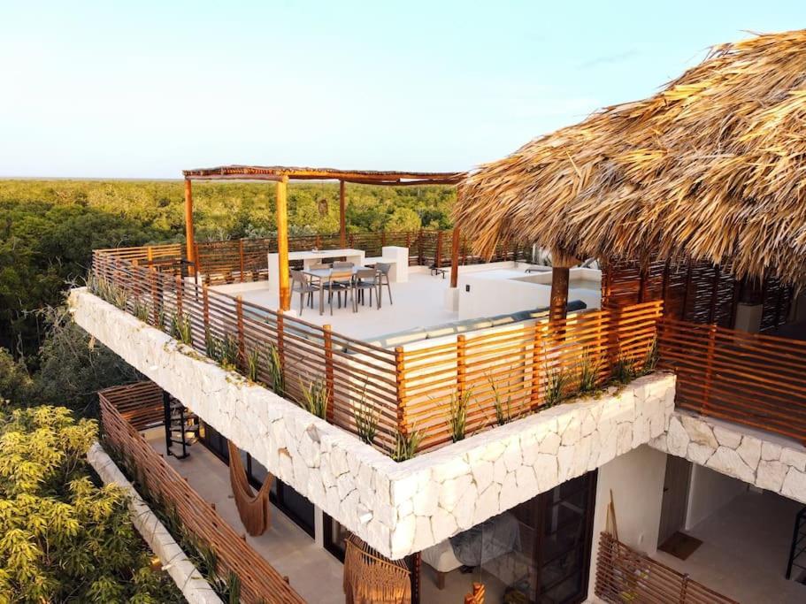Private Rooftop Penthouse With Pool, Bbq & Jungle View Tulum