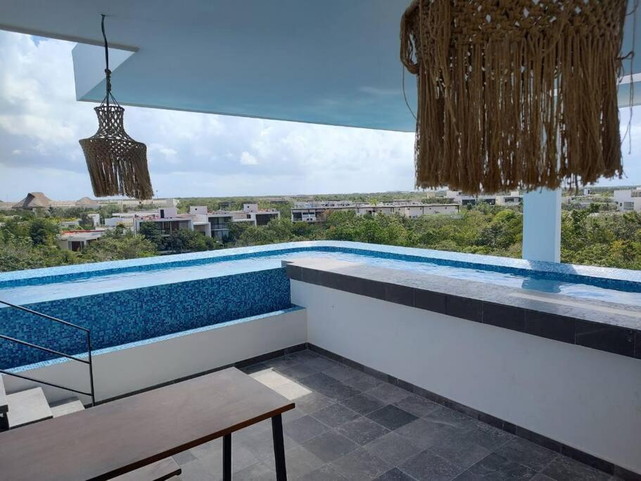 Apartamento Centrico Estudio Con Balcon En Aldea Zama I Elena214