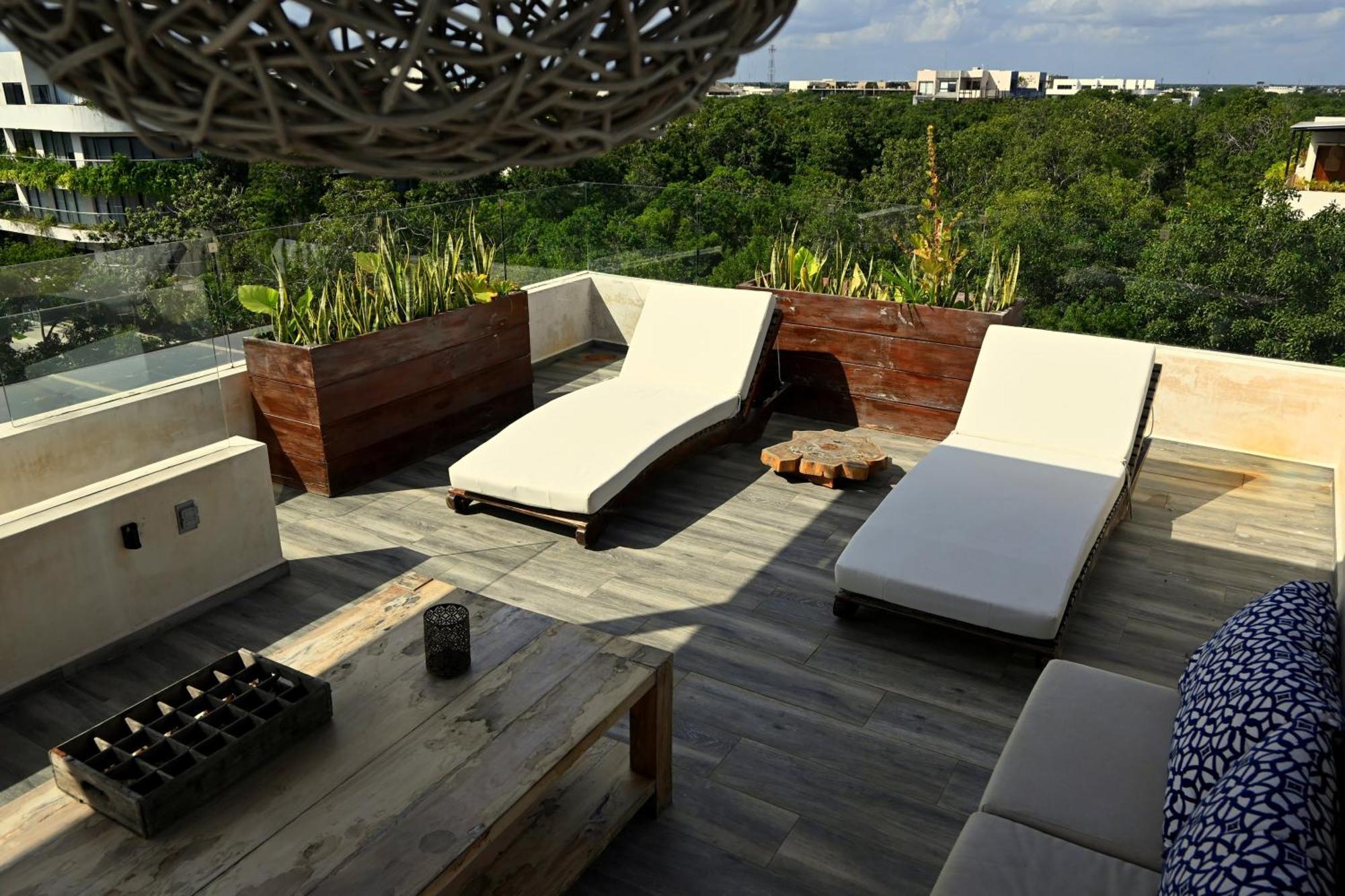 Kataleya By Zaazil - Amazing Penthouse Aptartment , Up To 16 People, Private Pool, Terrace , Roof And Hot Tub In Luum Zama In The Jungle * Tulum