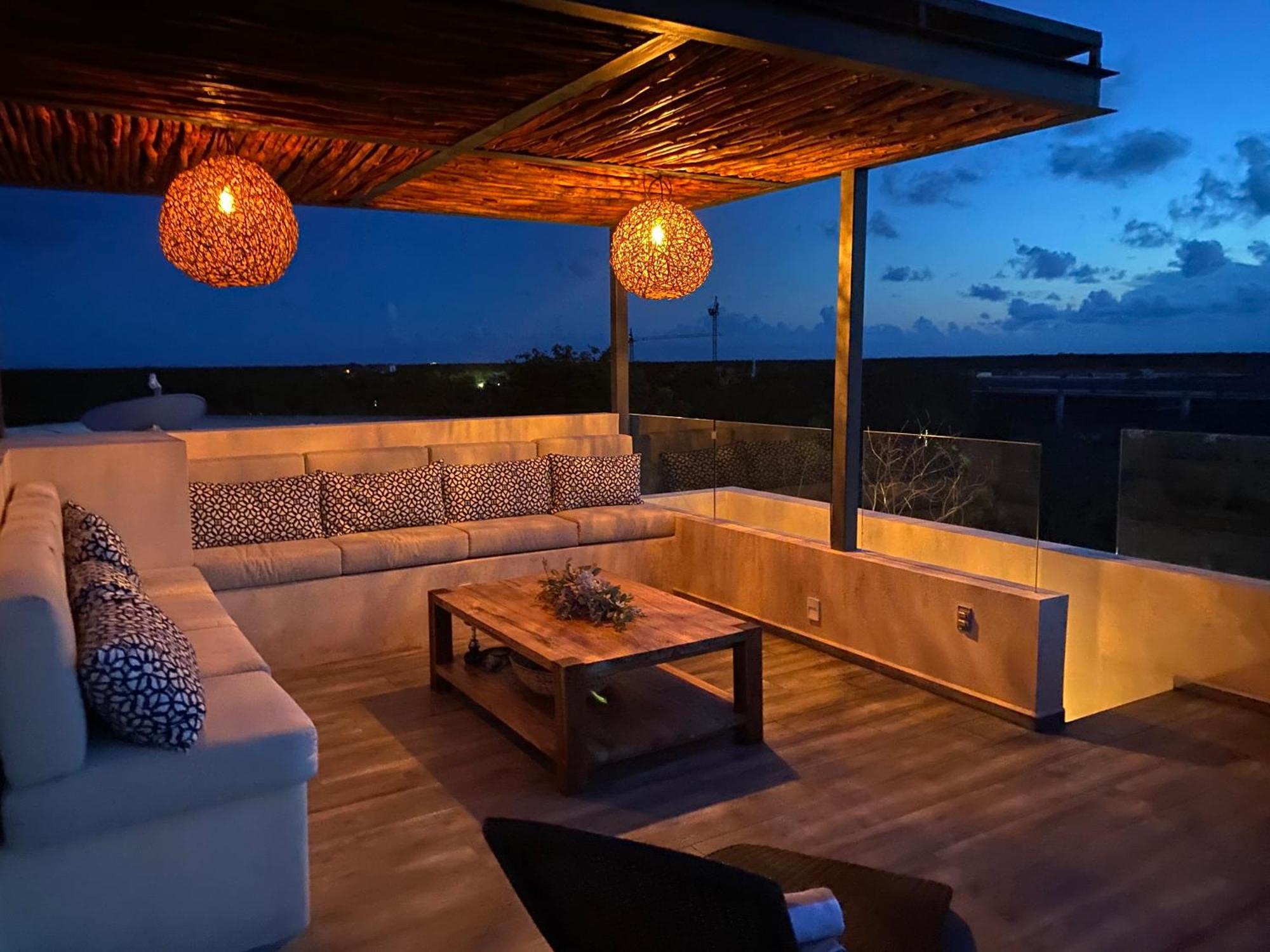 Kataleya By Zaazil - New Luxury Penthouse Up To 10 People, 3-level, 3240 Sqft , Private Pool, Terrace And Roof In Luum Zama In The Jungle *